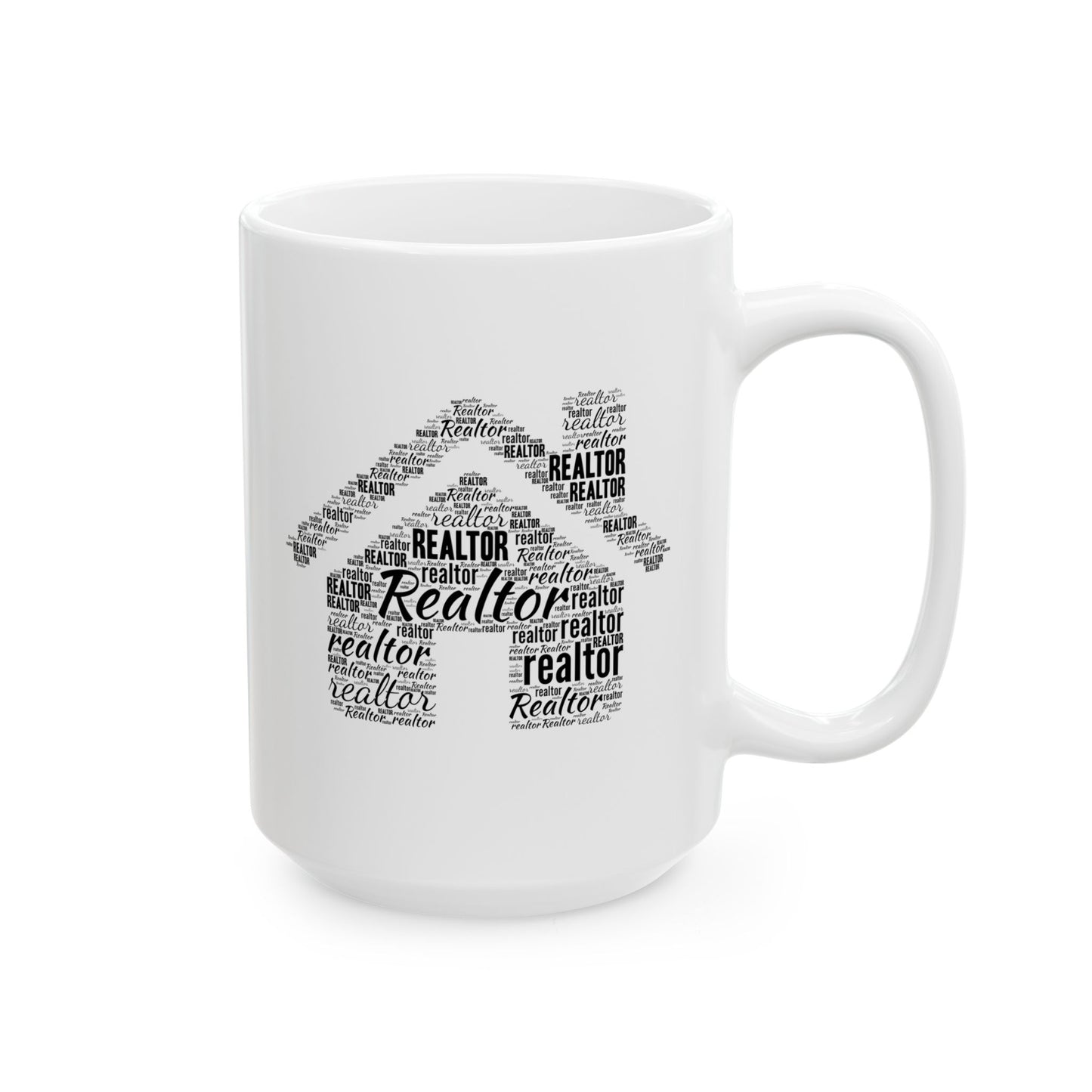 Realtor WordCloud - Ceramic Mug, (11oz, 15oz)