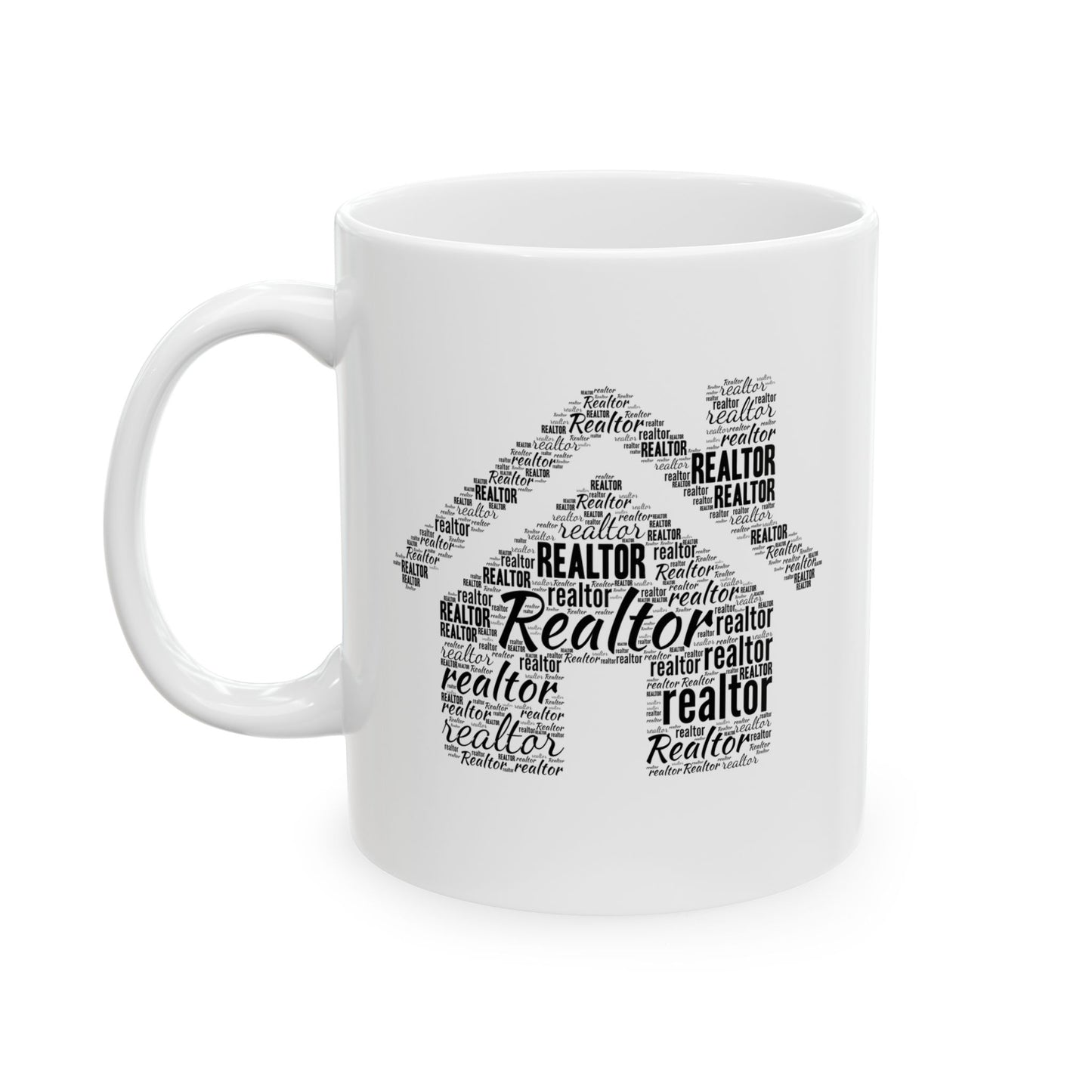 Realtor WordCloud - Ceramic Mug, (11oz, 15oz)