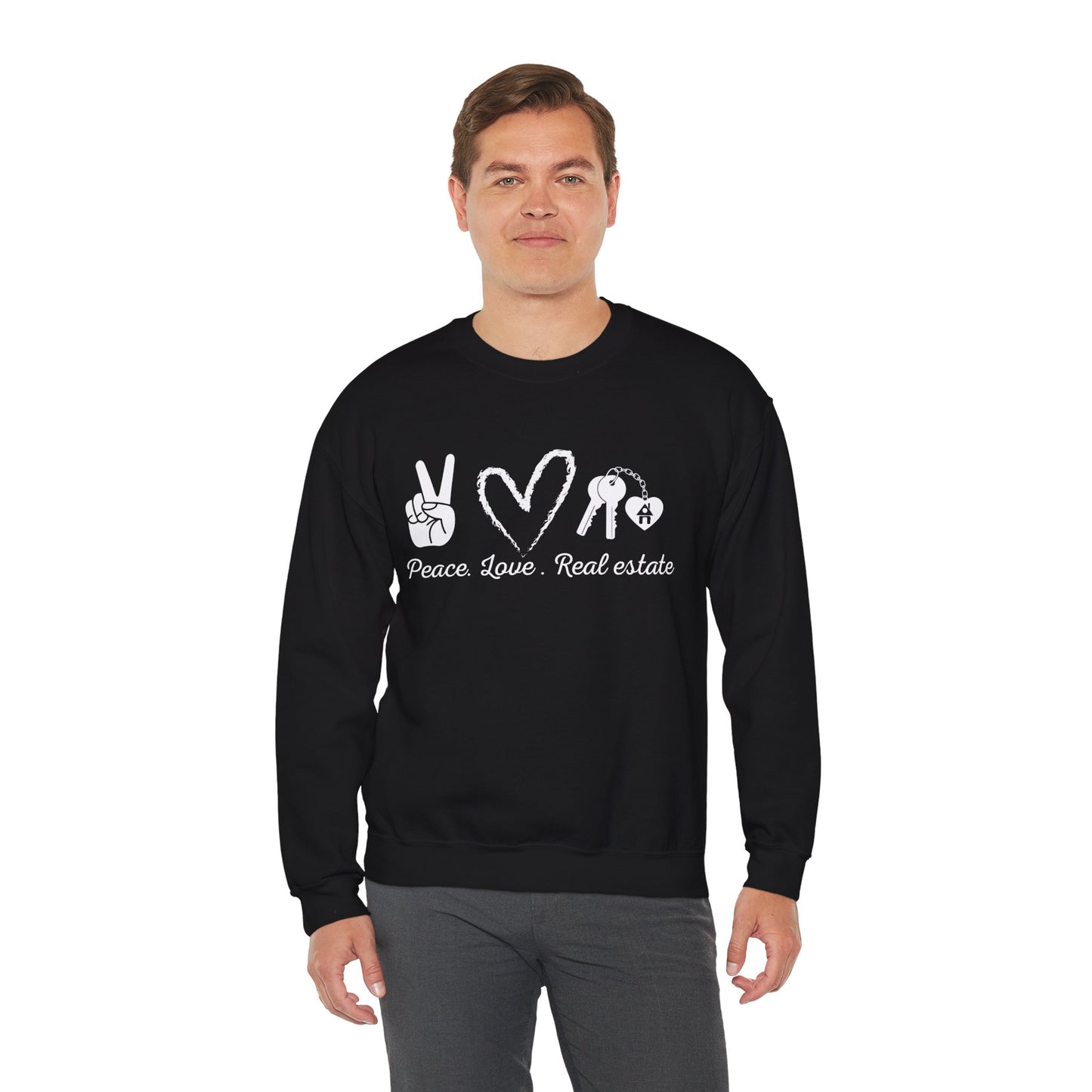 PEACE LOVE REAL ESTATE Sweatshirt