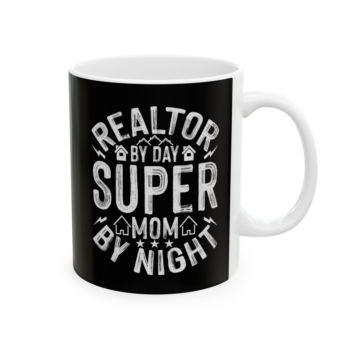 Realtor - Super Mom - Ceramic Mug, (11oz, 15oz)