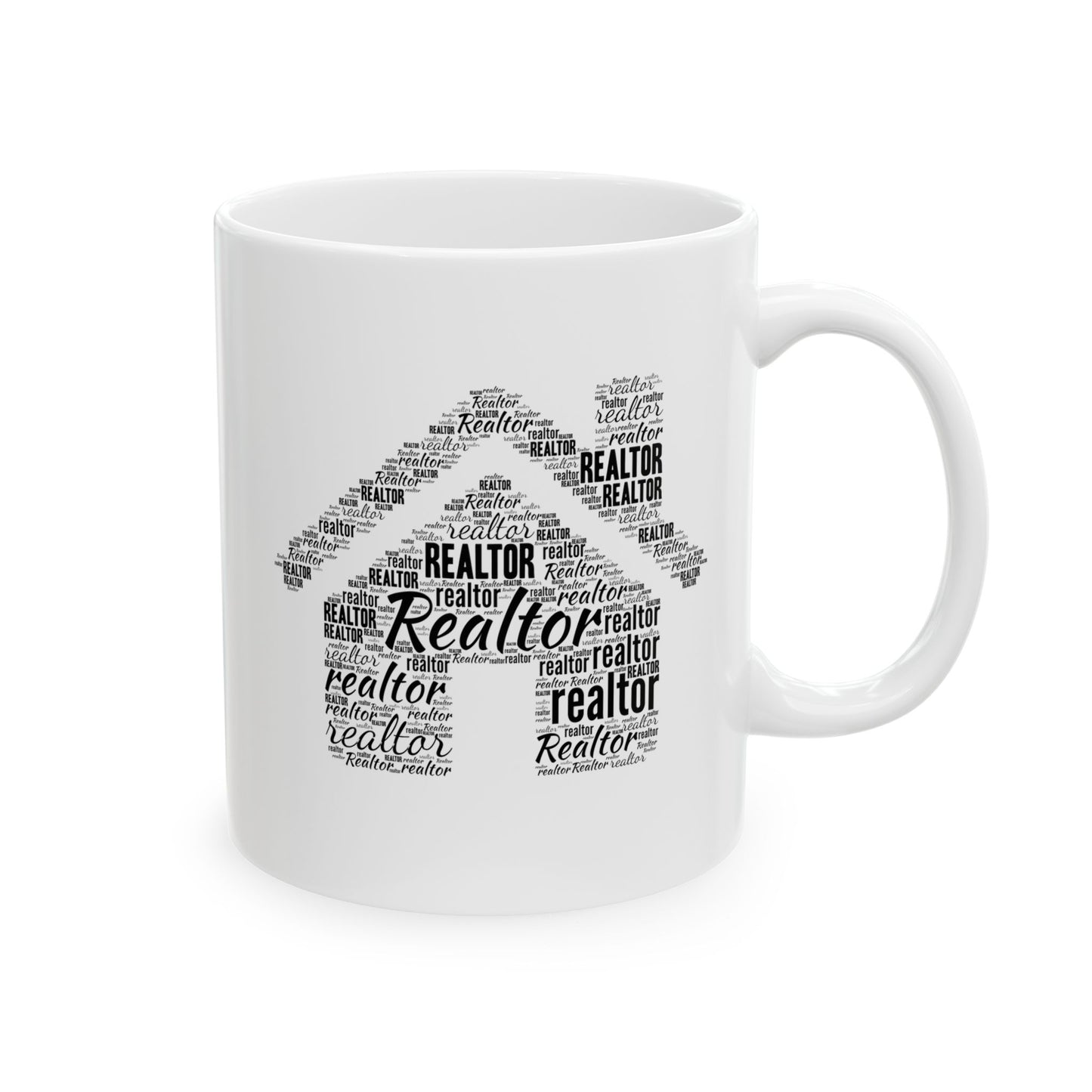 Realtor WordCloud - Ceramic Mug, (11oz, 15oz)