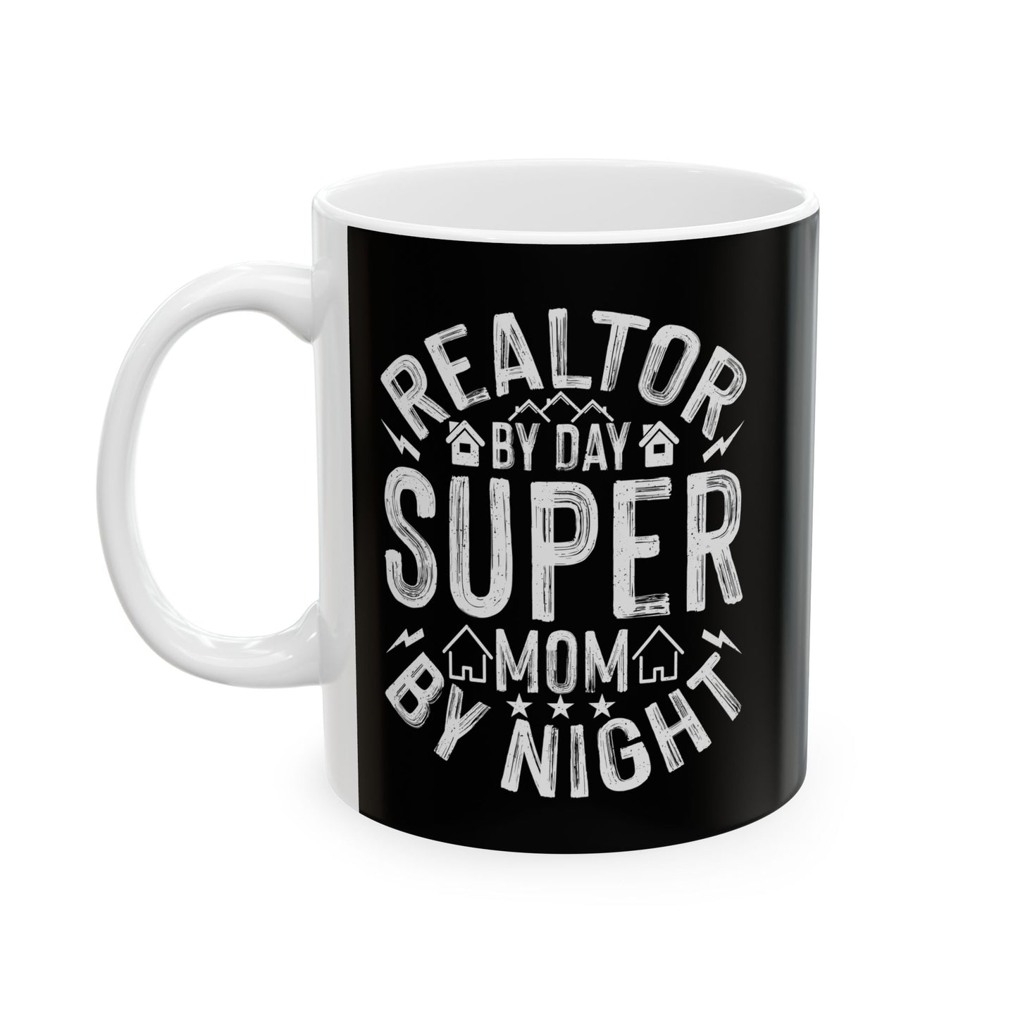 Realtor - Super Mom - Ceramic Mug, (11oz, 15oz)