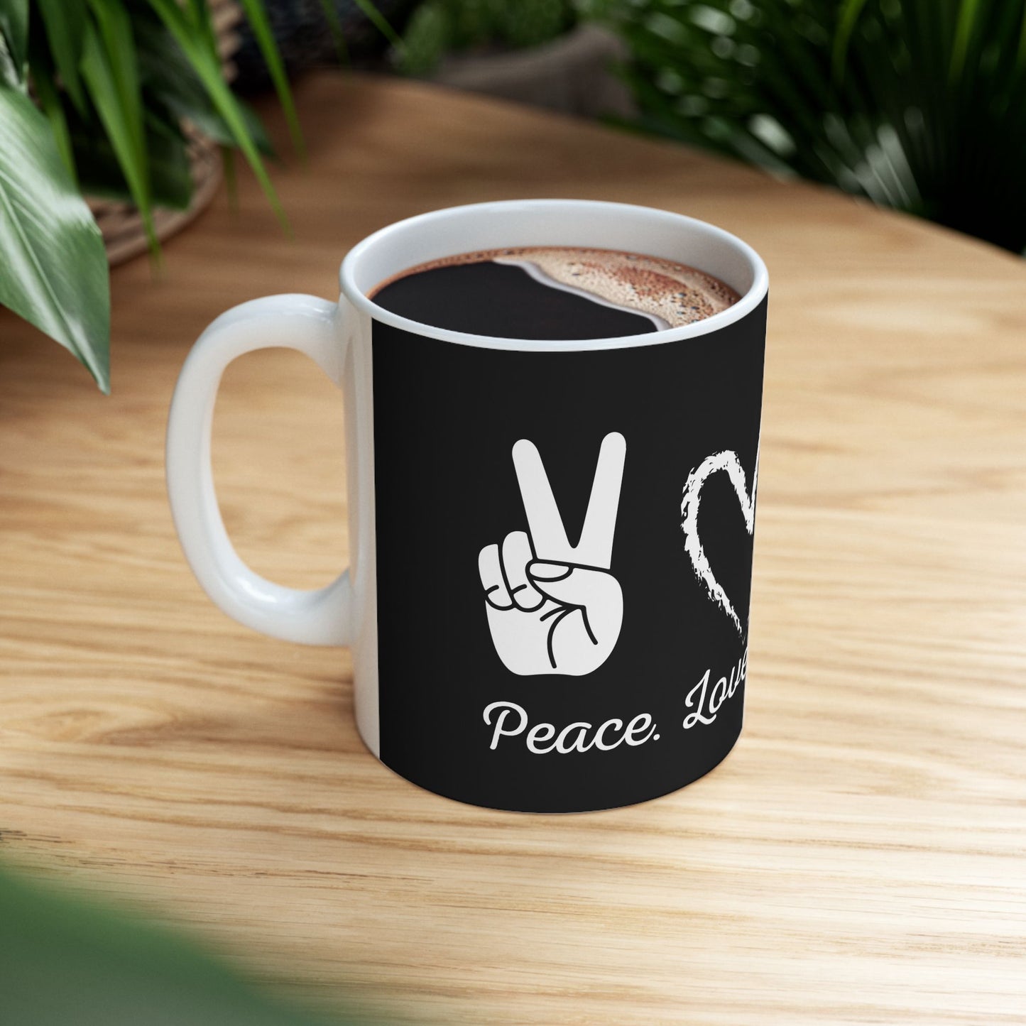 PEACE LOVE REAL ESTATE - Ceramic Mug, (11oz, 15oz)