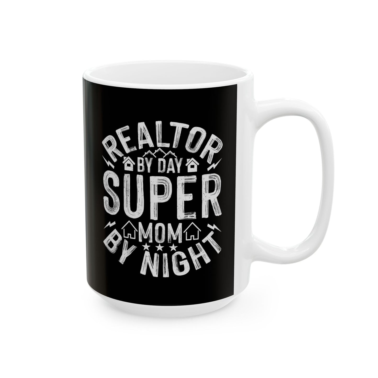 Realtor - Super Mom - Ceramic Mug, (11oz, 15oz)