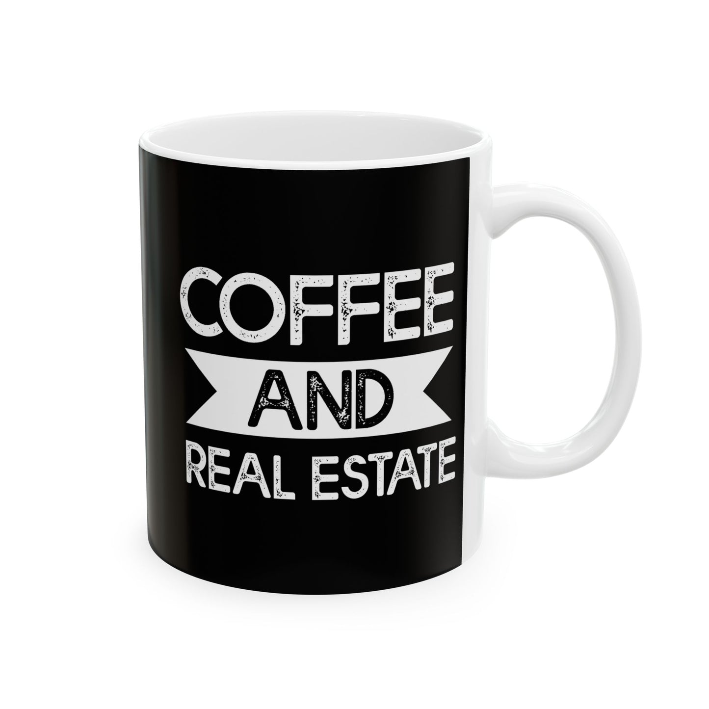 Coffee & Real Estate - Ceramic Mug, (11oz, 15oz)